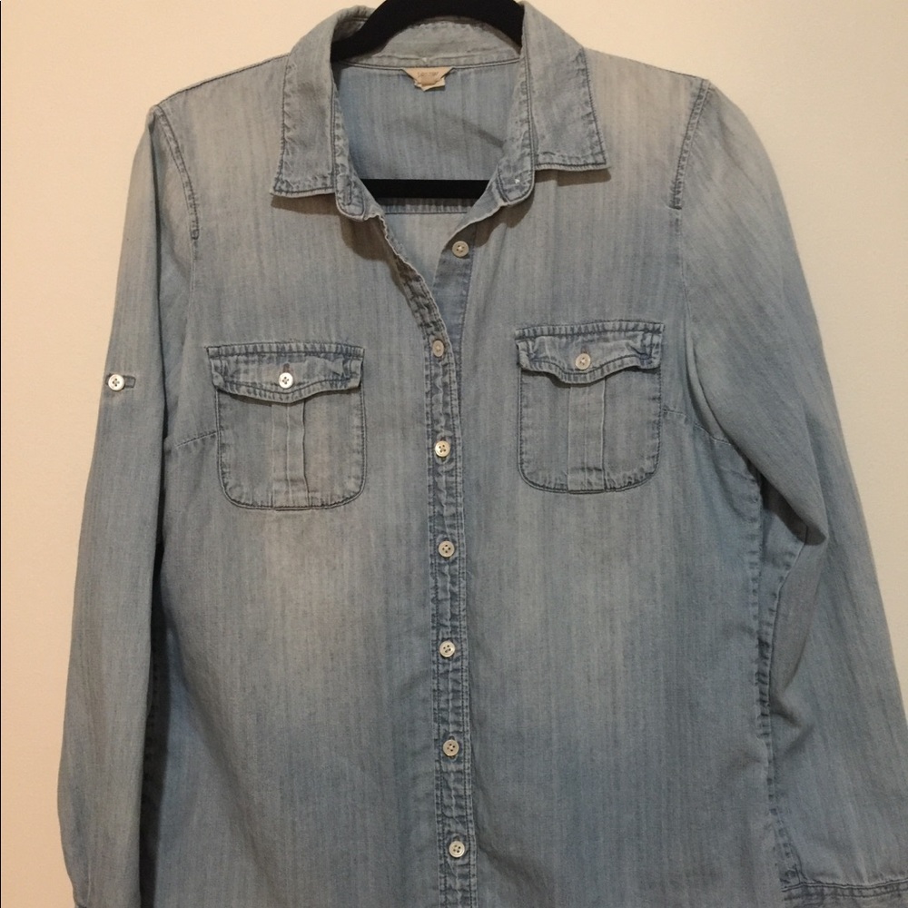 JCrew Chambray Top